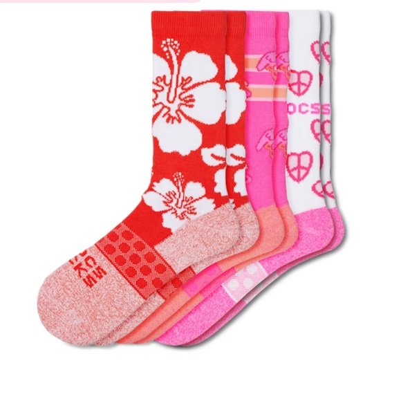 π HP ππ CROCS Socks Retro Resort Crew Socks 3 Pack - Picture 13 of 13